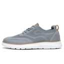 Mens Oxfords Business Shoes Fashion Mesh Lightweight Soft Sole Casual Dress Walking Work Sneakers Comfortable Grey