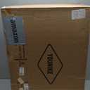 YOUNIKE Black Dining Chairs Set of 2 with High Backs Mid Century Modern Kitchen & Dining Room Chairs PU Faux Leather Upholstered Wide Seat Accent Chair Comfortable Large Padded Side Chair Metal Legs