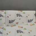 JumpOff Jo Baby Play Mat - Large Folding Foam Play Mat for Infants, Babies, Toddlers, Waterproof, Double-Sided (70" x 59") - Elephant & Rainbow