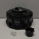 Kitchen Art Spice Rack Select-A-Spice Auto-Measure Carousel 12 Compartments Black 8.75 x 8.75 x 6 inches