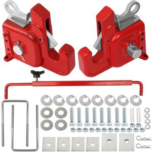 Quick Hitch System, Fit for Category 2 Tractors, Plough, Harrow, Cultivator, Seeder, lrrigation System, Fertilizer Spreader, Sprayer, Mowers, Bush Hogs, OE 102ST (Red)