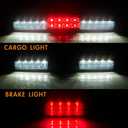Third 3rd Brake Light, LED High Mount Stop Light for 1999-2007 Chevy Silverado GMC Sierra 1500 2500 3500 HD Classic, Rear Center Cab Roof Tail Cargo Lamp, Smoke Lens