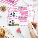 Football Birthday Party Invitations Soccer Theme Birthday Invitations for Boys Girls Kids Bday Party Supplies for Sports Party 20 Fill-In Invitation Cards with 20 Envelopes-C01