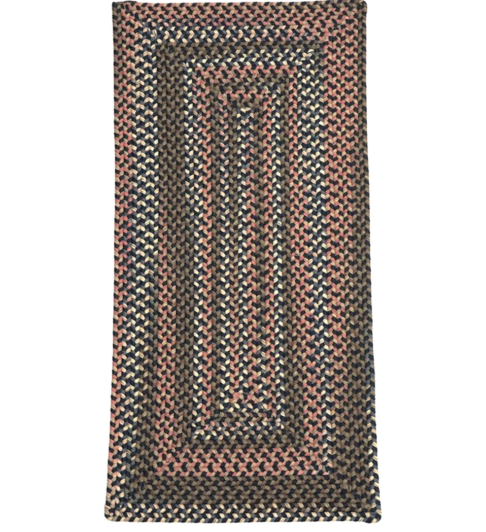 Colonial Mills Durban Braided Multi Runner - Navy Pier 30" x7'