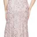 Alex Evenings Women's Long Sleeveless Mother of the Bride Dress with Shawl (Pink, S)