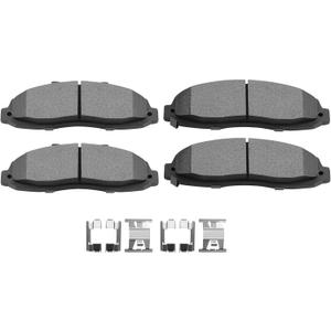SCITOO Semi-Metal Discs Brake Pads, 4pcs Front Brake Pads Brakes Kits fit 97 98 99 00 01 02 03 for Ford for F-150,04 for Ford for F-150 Heritage,02 for Lincoln Blackwood Compatible ATD679C D679-7558