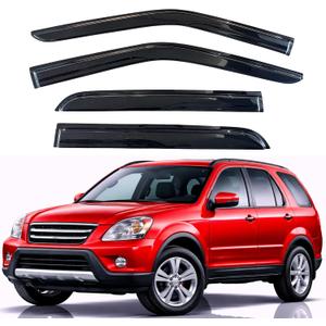 KPY Rain Guards Fit for 2002-2006 Honda CRV, Out-Channel Window Visors Vent Wind Deflectors 4PC, Car Accessories for 02-06 CR-V