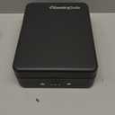 SentrySafe Small Safe, Black Lock Box with Combination Lock for Office or Dorm Secures Money, Passport, Jewelry, 0.05 Cubic Feet, Exterior: 2.6 In. H x 5.9 In. W x 8.0 In. D, P005C