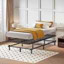 Superay 2 Inch Twin Box Spring Low Profile, Heavy Duty Metal Box Spring Bed Base, Bunkie Board Bed Slat Replacement, Mattress Foundation, Easy Assembly, Noise Free