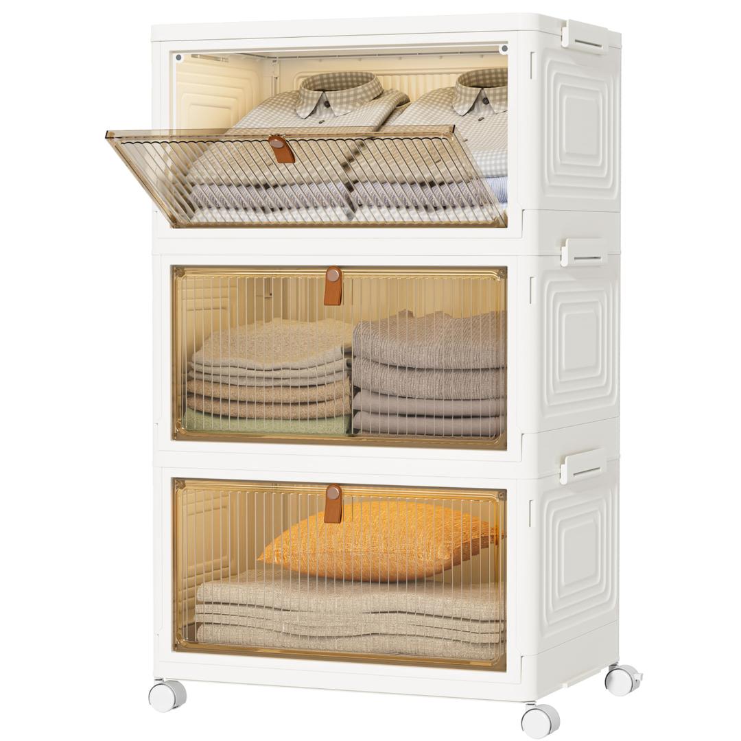 HOMIDEC Closet Organizers and Storage (31 Qt x 3)