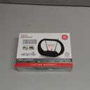 GE Modern Loop Rabbit Ears Indoor TV Antenna, 15 inch Extendable Dipoles, 4K 1080P VHF UHF, Tabletop Antenna, Digital HDTV Antenna, Smart TV Compatible, 4ft Coaxial Cable, Black, 33675