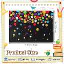 Klyyo Clyro Classroom Rug 5 x 7 ft Colorful Polka Dots Rainbow Classroom Area Rug Non Slip Back to School Area Mat for Class Activities Reading Corner Play Carpet for Preschool Playroom(Polka Dot)