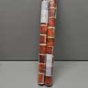 LXCREAT Red Brick Wallpaper Peel and Stick 17.71"× 118" Removable Self-Adhesive Faux Brick Textured Contact Paper for Christmas Party Home Furniture Decoration Pack of 2