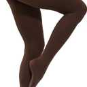 CozyWow Women's 80D Soft Opaque Tights, High Waist Solid Color Womens Tights with 30+ Colors (Coffee)