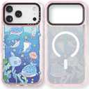 Bouvardia for iPhone 17 Pro Case, Compatible with Magsafe, Cute Girly Design for Women, Shockproof & Aesthetic, Ocean World
