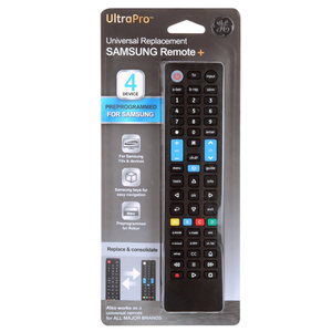 GE 4-Device Universal Samsung Replacement Remote, 2 Pack