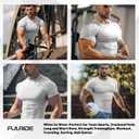 Men's Compression Quick Dry Short Shirts UPF 50+ UV Sun Protection Workout Undershirts Weatherproof Rash Guard (XL)