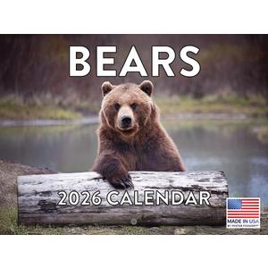 Bear Calendar 2026 Wall 12 Month Bears Gifts For Bear Lovers Women Men Monthly Calender| American Made In The USA