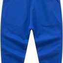 HAXICO Unisex Kids Solid Cotton Elastic Waist Winter Pants Toddler Baby Bottoms Active Sweatpants (2T, Drawstring/ Elastic Waist-royal Blue)