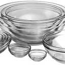 Anchor Hocking 10 Piece Mixing Bowl Set, Nesting Serving Bowls & Mixing Bowls (1 oz, 2 oz, 4 oz, 6 oz, 10 oz, 16 oz, 1 Qt, 1.5 Qt, 2.5 Qt, 3.5 Qt)