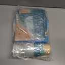 Beach Party Supplies, 142Pcs Ocean Waves Birthday Party Supplies Tableware Set Summer Pool Party Decorations Plates,Cups,Napkins,Banner,Tablecloth for Hawaiian Party Birthday Decorations