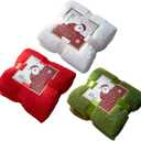 Christmas Hand Towels 3pcs Washcloths Pure Cotton Towels Absorbent Drying Bathroom Towels for Xmas Holiday Party