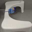 Squatty Potty Simple Curve Bathroom Toilet Stool 7" White