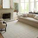 Loloi Chris Loves Julia Francis Collection FRA-03 Silver/Sky 5'-0" x 7'-6" Area Rug