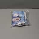 Blue Winter Christmas Curtain Valance for Windows/Living Room/Kitchen/Bathroom/Farmhouse, Holiday Snowman Xmas Pine Tree Snowflake Curtain Short Rod Pocket Tier Curtain Window Treatment Panel 54x18