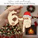 2 x 67 Christmas Ornament - Funny Six Seven Ornaments 2025-67 Meme Wood Hanging Decor for Tree - Gen Z, Gen Alpha Slang Meme Decor Trendy for Teens, Kids, Adults - Funny White Elephant Gifts - 6 7 Gifts