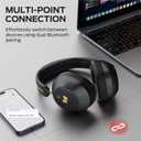 Monster Persona 6th ANC Active Noise Cancelling Headphones, Wireless Bluetooth Headphones Over Ear with HiFi Stereo Audio, 60H Playtime, Bluetooth 6.0, 3 EQ Modes for Travel Work, Black