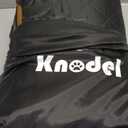 K KNODEL Dog Seat Cover, 100% Waterproof Car Seat Cover for Pets, Pet Seat Cover Dog Hammock, Heavy Duty Scratch Proof Pet Back Seat Covers, Zippered Side Flaps for Cars, Trucks and SUVs (Black)