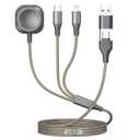 Multi Charging Cable for Apple Watch Charger 4FT, iPhone Charger USB A/C Multi Fast 3 in 1 Charging Cable for iWatch Ultra/SE/10-1 & iPhone16-5/Pro/Plus/iPad/iPod/Airpod