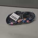 LeIsfIt Womens Slippers Adjustable Diabetic Slippers Wide Soft Arthritis Edema House Shoes Warm Fuzzy Slipper Socks with Rubber Sole (5.5-6.5, Navyflower)