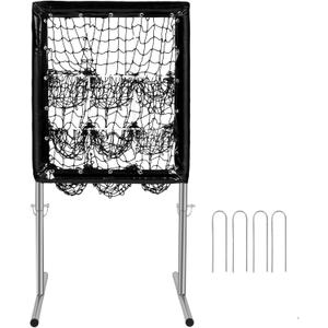 Pitching Net, 9 Hole Pitching Net with Strike Zone Baseball Softball Pitching Target Adjustable Training Equipment for Hitting Pitching