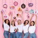 Feifeiya 30Pcs Women's History Month Hanging Swirls Party Decoration Freedom Equality Feminism Cutout Decors Supplies for Indoors and Outdoors Women's History Month Decor Hanging Ceiling Streamers