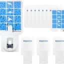 Blue Light Bug Catcher Indoor Plug in, Gnat Traps for House, Indoor Fly Trap for Fruit Fly, Moth and Mosquito, Flying Insect Catcher, 4 Device+8 Refills