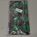 Vedran 3 Pack St. Patrick's Day Tablecloth Decorations, Green and Black Checkered Background Disposable Plastic Tablecloth, 54 x 108 Inch Tablecloth for St. Patrick's Day Party Decorations