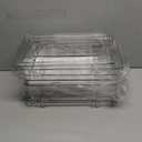 2 Set, 2 Tier Clear Organizer with Dividers for Cabinet, Shlef, Counter - MultiUse Slide-Out Storage Container - Kitchen, Pantry, Medicine Cupboard Bins, Bathroom, Vanity Makeup, Under Sink Organizing