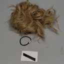 Curly Messy Bun Hair Piece for Updos with Claw Clip Hair Extensionsm #27 Brown Bun Clips for Hair,Long Beard Clip Claw in Bun Hair Pieces for Women Daily Use