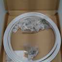 UrbanRed Flexible Bendable Ceiling Curtain Track, 9.8 ft (3 m), Mount for Rail with Curtain Tracks System, Room Divider, Curtains Rod, RV Ceiling Track for Curtains, White