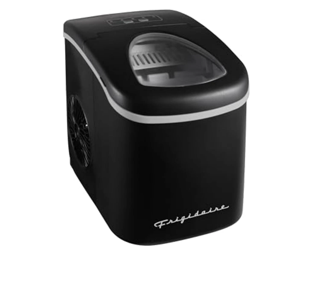 EFIC128AMZBLK Compact Countertop Ice Maker 26 Lb per Day Black