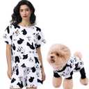 XPUDAC Matching Dog and Owner Clothes Dog Pajamas for Small Medium Dogs Stretchable Pet Onesies, Owner and Doggie Pjs are Sold Separately, 2XL