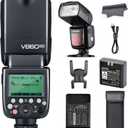 Godox V860II-C E-TTL Flash Speedlite Light, HSS 1/8000s 2.4G Wireless GN60 Li-on Battery Speedlight Compatible for Canon Camera 6D 50D 60D 1DX 580EX 5D Mark II III