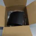 4 Inch Metal Dryer Vent Cover Outside, Heavy Duty Iron Exhaust Hood with Internal Damper, Detachable Cover & Fixed Mesh Screen for Dryer, Kitchen, HVAC, Black