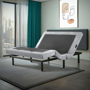 Queen Adjustable Bed Base | Dual Massage | USB Ports | Zero Gravity | Anti-Snore | Memory Positions | Under Bed Lighting | Wireless Remote | Zero Clearance