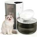 Wireless Cat Water Fountain No Filters, Automatic Wastewater Separation Pet Water Fountains for Cats Indoor, Quiet 3.5L Cat Dog Water Dispenser Rechargeable Kitty Drinking Fountains - for Pets