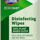 CloroxPro Clorox EcoClean Disinfecting Wipes, Multipurpose 100% Plant Based Cleaning Cloths, Antibacterial Disinfectant, Safe for Multi Surface Use, 75 Count