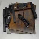 TUTOTAK 2 Tier Printer Stand, Rolling Printer Cart with Power Outlets and USB Ports, Mobile Printer Table with Wheels, for Under Desk, Office, Home,Brown PS01BB001 (2 tier(15.7 x 11.8 x 15.4inches))