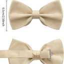 habibee Suspenders and Bow Tie Set for Men, Adjustable Elastic Braces with Y-Back, Diverse Colors, Strong Clips